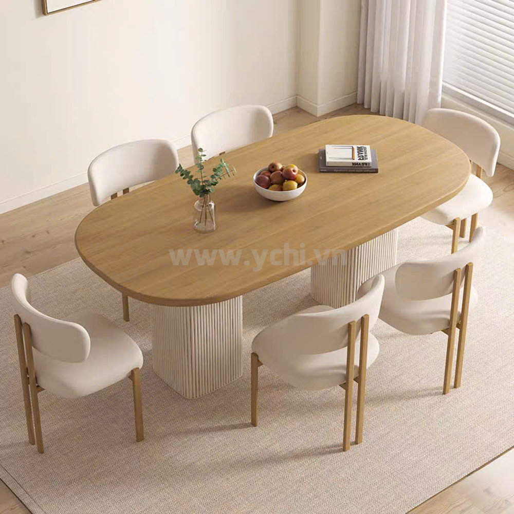 Bàn Ăn Vân Gỗ Nhân Tạo ychiba009a